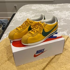 Nike Cortez 1972 Yellow Green-Sail Size 12